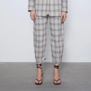 Zara Plaid Business Pants 👖